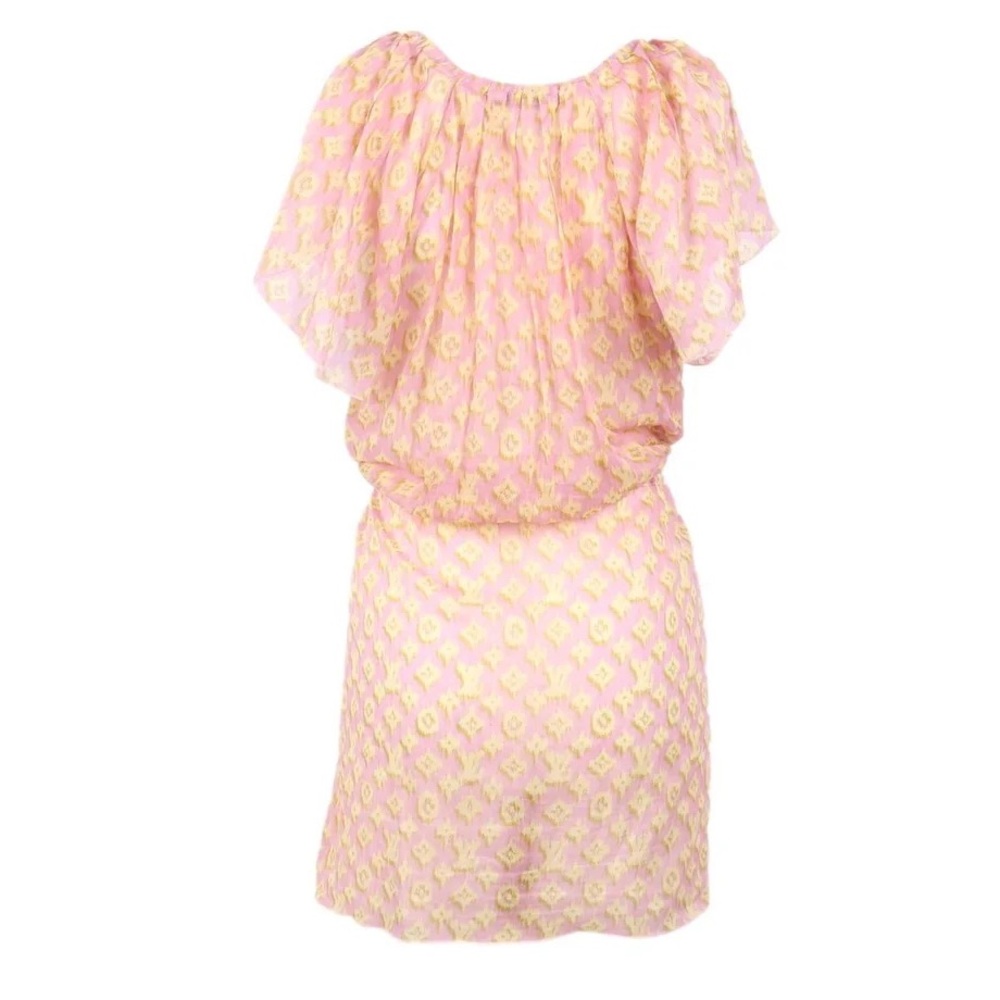 Louis Vuitton: Monogram LV Dress Tie Semi-Sheer Dress - Picture 14 of 15